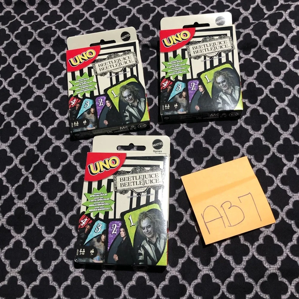 Beetlejuice Themed UNO Card Game for 2 to 10 Players Ages 7 and Up AB7